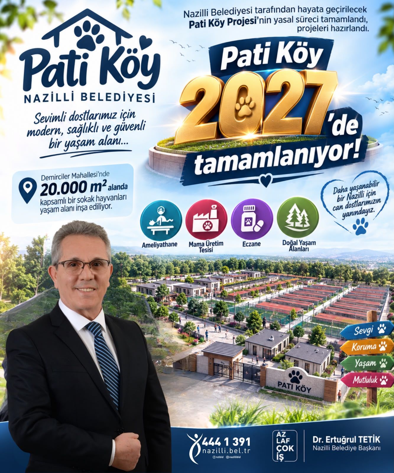 Nazilli'nin Pati Köy Projesinde Yasal Süreç Tamamlandı:  İNŞAAT 2026'DA BAŞLIYOR, AÇILIŞ 2027'DE